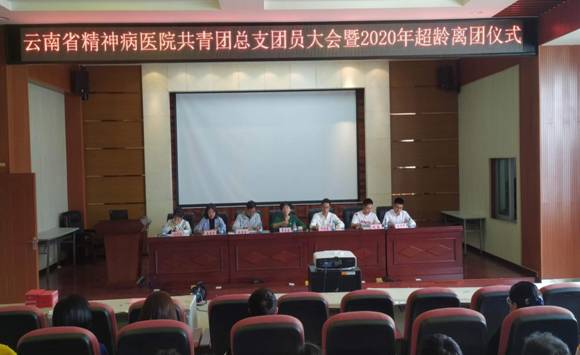 青春之花向阳绽放 奋进征程扬帆启航-共青团云南省精神病医院总支委员会召开团员大会暨超龄离团仪式